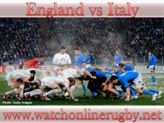 2015 England vs Italy live rugby match