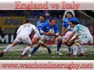 watch rugby England vs Italy live online