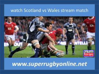 watch Scotland vs Wales stream match