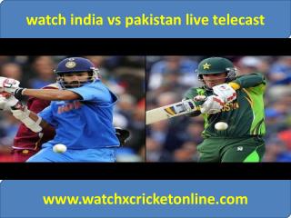 watch pak vs ind live Cricket