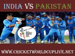 live cricket match pakistan vs india on 15 feb 2015 streamin