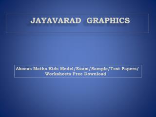 Abacus Maths Kids Model, Abacus Exam, Abacus Test Papers