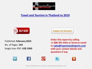 Thailand Travel & Tourism Market to 2019