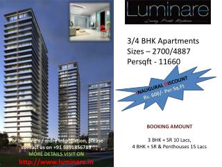 Mahindra Luminare SEC 59 "Gurgaon" Resi-Project Launch