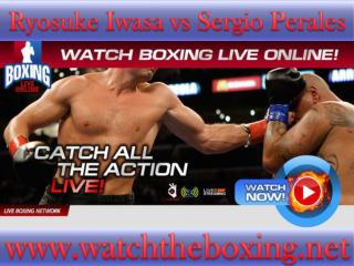 boxing Ryosuke Iwasa vs Sergio Perales live coverage