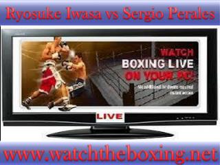 watch Sergio Perales vs Ryosuke Iwasa live fight online matc