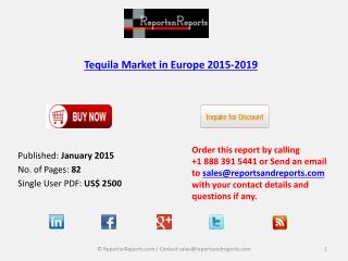 Tequila Market in Europe -Analysis, Trends and Forecasts