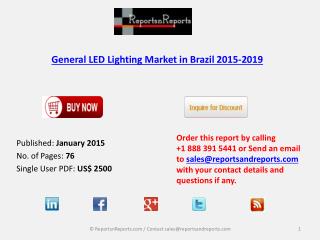 General LED Lighting Market in Brazil 2015-2019