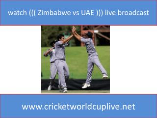 watch ((( Zimbabwe vs UAE ))) live broadcast