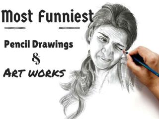 Most Funniest Pencil Drawings and Art works