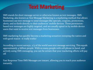 Text Marketing