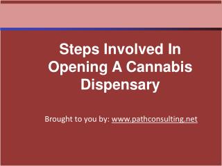 Steps Involved In Opening A Cannabis Dispensary