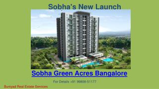 Luxurious apartment in Sobha Green Acres Bangalore