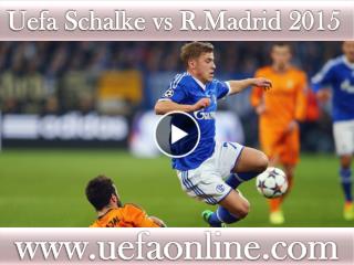 watch ((( Schalke vs R.Madrid ))) live broadcast