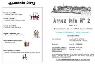 Arnex info N° 2