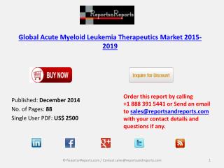 Global Acute Myeloid Leukemia Therapeutics Market 2015-2019