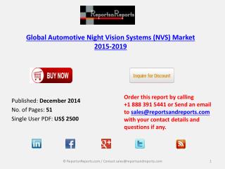 Global Automotive Night Vision Systems(NVS) Market 2015-2019