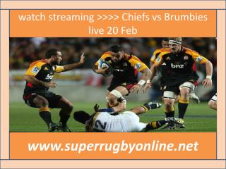 live Rugby match Brumbies vs Chiefs 20 Feb 2015