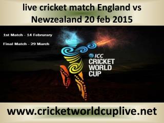 Newzealand vs England live cricket match