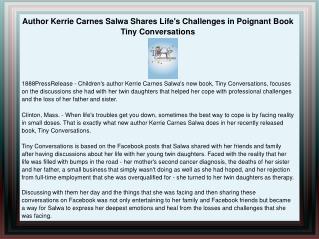 Author Kerrie Carnes Salwa Shares Life's Challenges