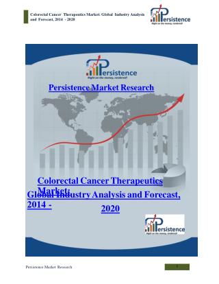 Colorectal Cancer Therapeutics Market: Global Industry Analy