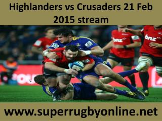 Live Rugby hd ((( Highlanders vs Crusaders ))) 21 Feb