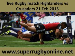 Crusaders vs Highlanders, Live Streaming, HD, Super Rugby 20