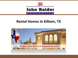 Rental Homes In Killeen, TX