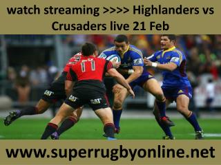 Watch Crusaders vs Highlanders live Rugby