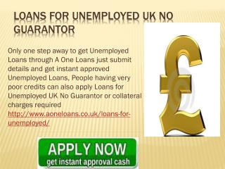 Claim Loans for Unemployed UK No Guarantor