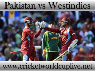 Watch Pakistan vs West indies World Cup 2015 Live Streaming