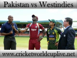 Pakistan vs West indies live