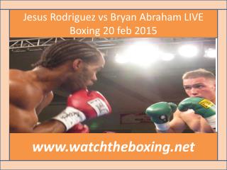 watch Abraham vs Rodriguez live boxing