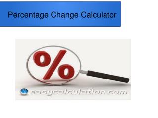 How to Calculate Percentage Change Value