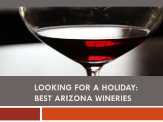 Looking for a Holiday Best Arizona Wineries