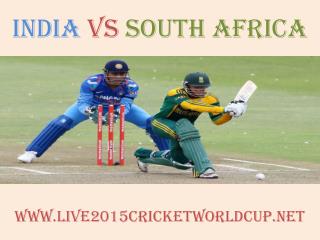 India vs South Africa Cricket WC Live Streaming