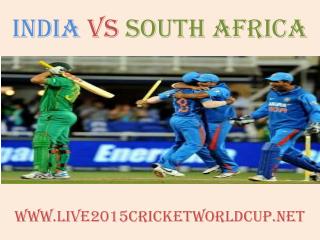 live Cricket match India vs South Africa on 22 Feb 2015 stre