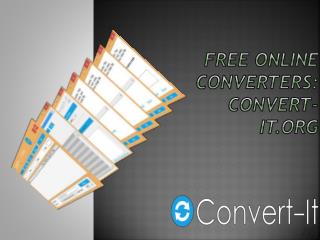 Free Online Converters Convert-it.org