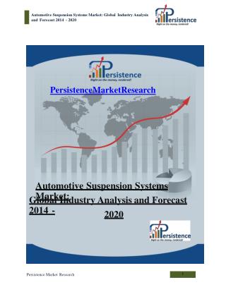 Automotive Suspension Systems Market: Global Industry Analys