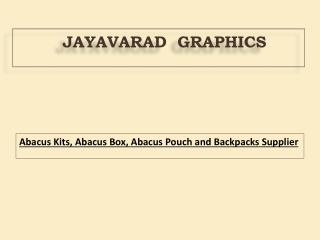 Abacus Kits, Abacus Box, Abacus Pouch and Backpacks Supplier