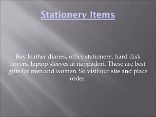 stationery items