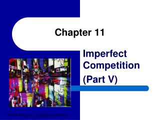 Imperfect Competition Part V