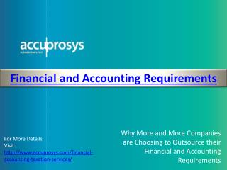 Financial and Accounting Services - Accuprosys
