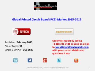 New Report on Global Printed Circuit Board Market 2015-2019