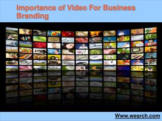 Importance of Video For Business Branding