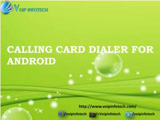 Calling Card Dialer for Android