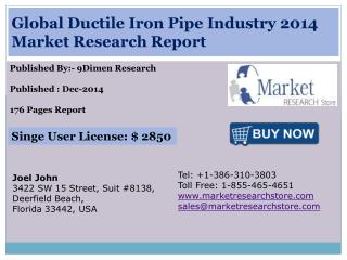 Global Ductile Iron Pipe Industry 2014 Market Research Repor