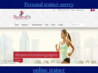 Personal trainer surrey