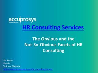 HR Consulting Services - Accuprosys