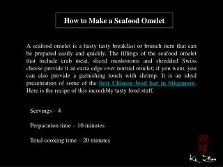 How to Make a Seafood Omelet